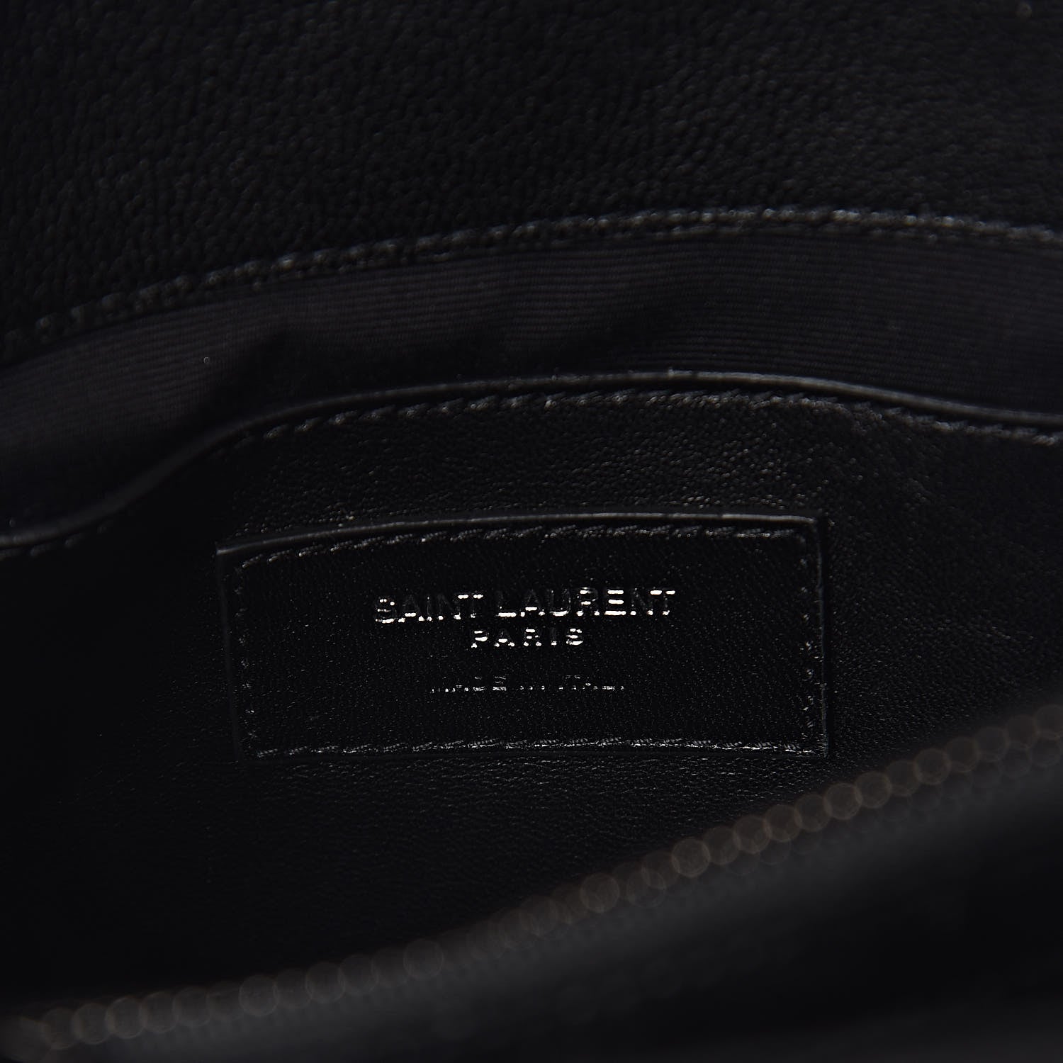 Saint Laurent Sheepskin Matelasse Chevron Monogram Medium College Bag Black 6 of 10