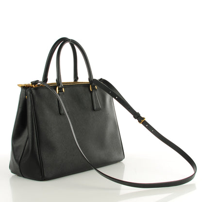 Prada Saffiano Medium Galleria Double Zip Tote Black 4 of 10