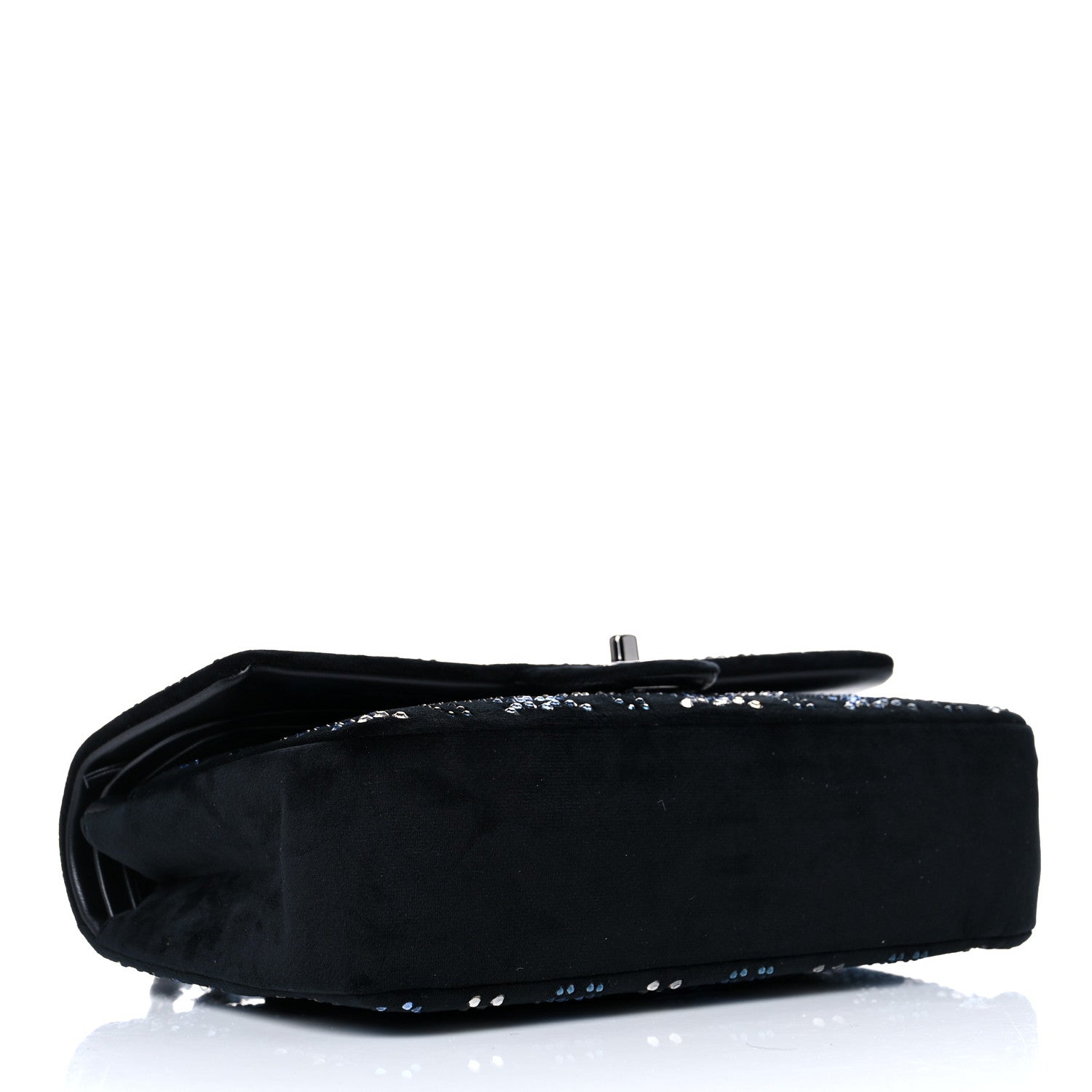 Chanel Velvet Crystal Medium Double Flap Black 2 of 9