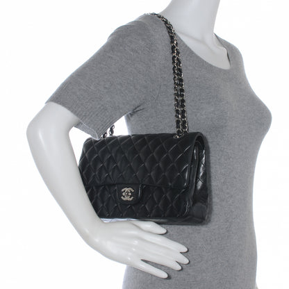 Chanel Lambskin Medium Double Flap Black 2 of 9