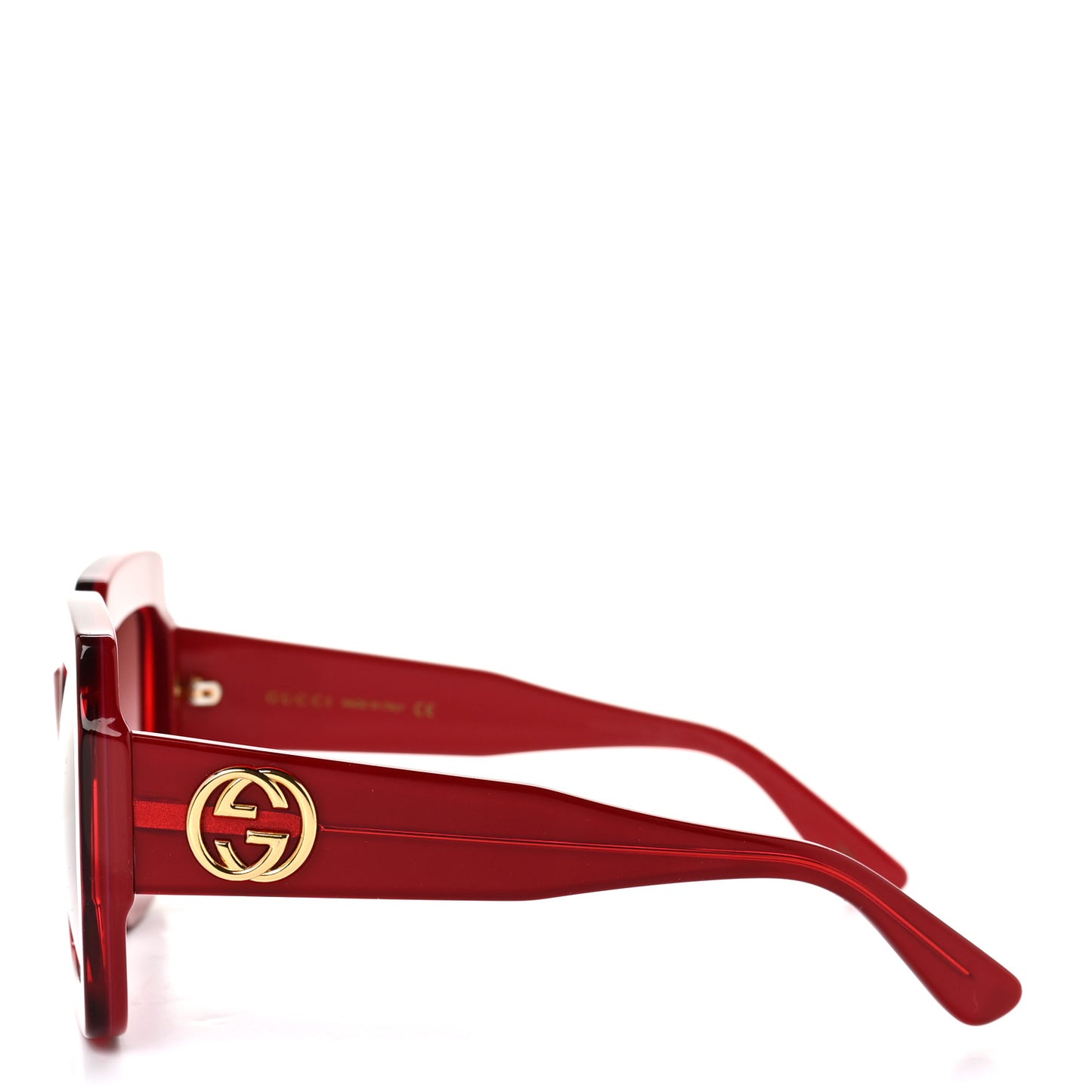 Square Web Frame GG0178S Sunglasses Red