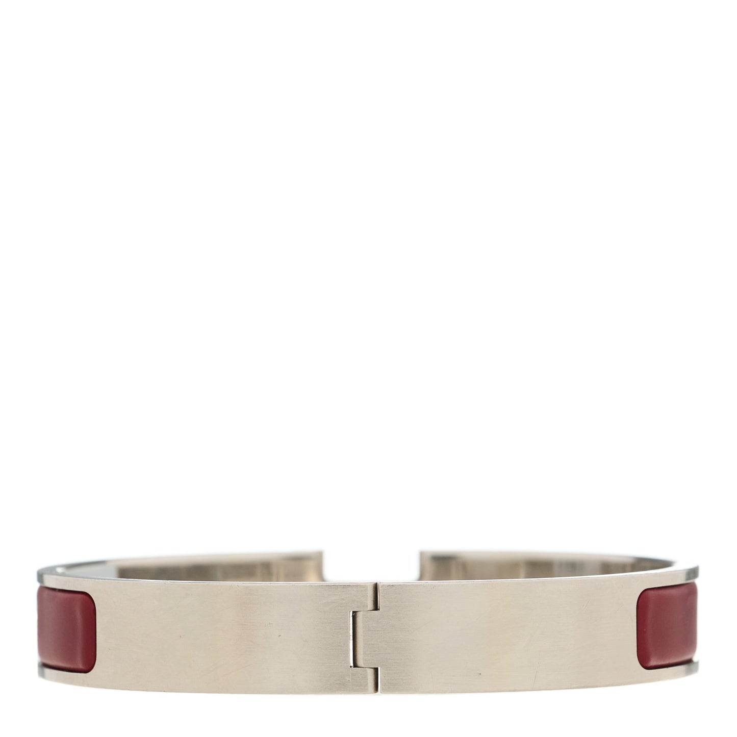 Matte Enamel Narrow Clic Clac HH Bracelet GM Rouge H