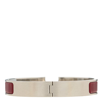 Hermes Matte Enamel Narrow Clic Clac HH Bracelet GM Rouge H 2 of 3