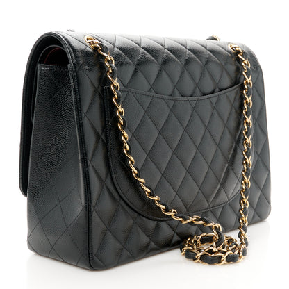 Chanel Caviar Quilted Maxi Double Flap Black 3 of 12