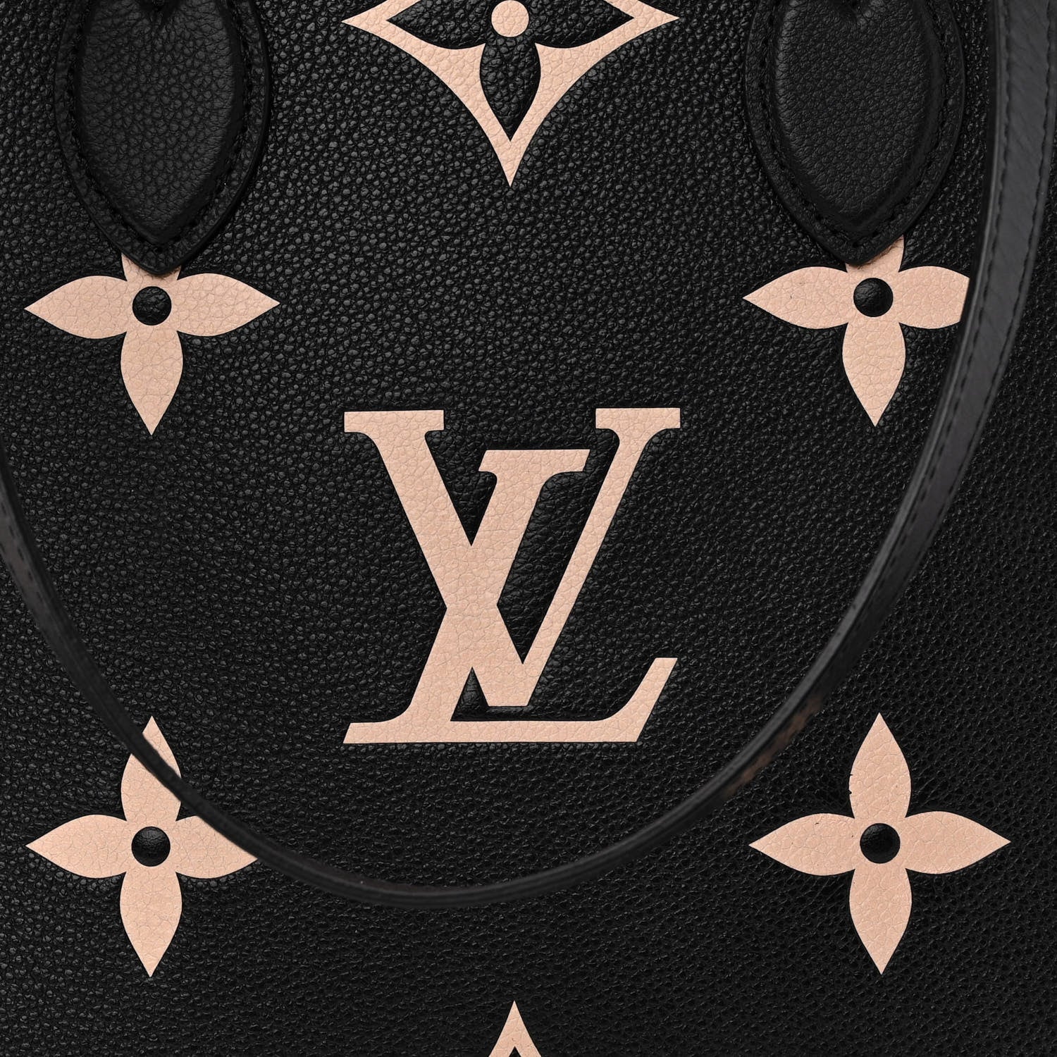 Louis Vuitton Empreinte Monogram Giant Onthego MM Black Beige 7 of 10
