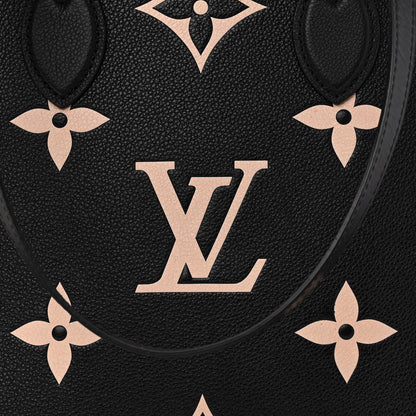 Louis Vuitton Empreinte Monogram Giant Onthego MM Black Beige 7 of 10