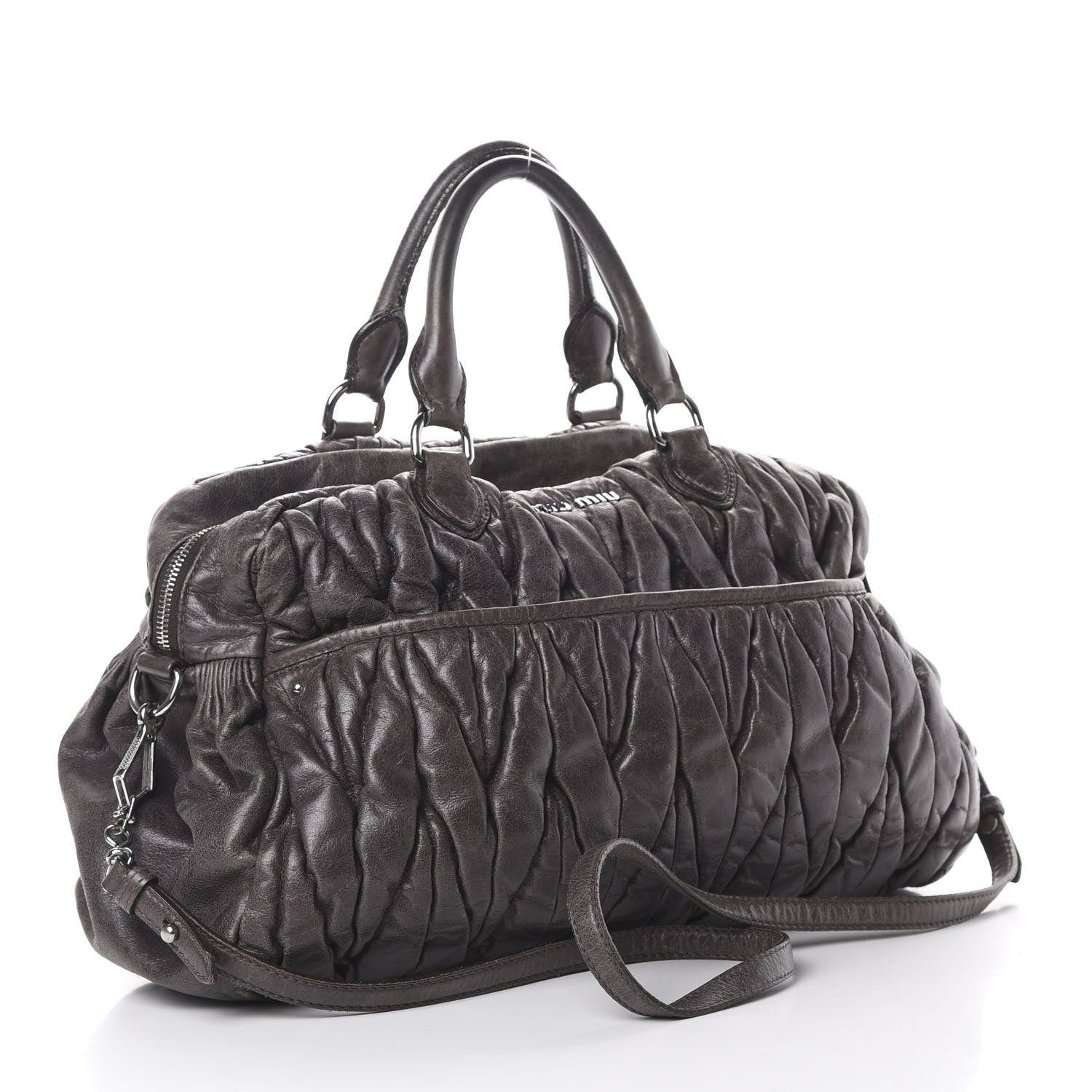 Miu Miu Nappa Matelasse Satchel 2 of 19