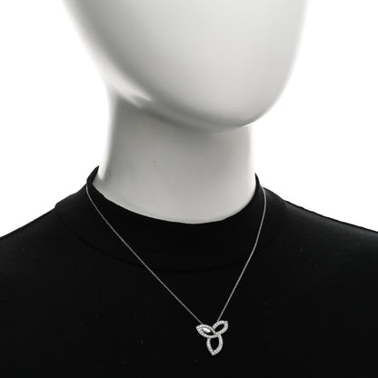 Harry Winston Platinum Diamond Lily Cluster Pendant Necklace 2 of 4