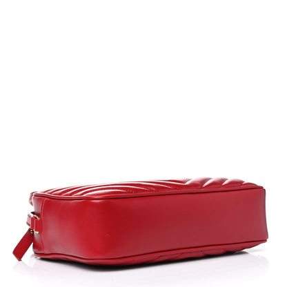 Saint Laurent Calfskin Matelasse Monogram Lou Camera Bag Eros Red 3 of 4