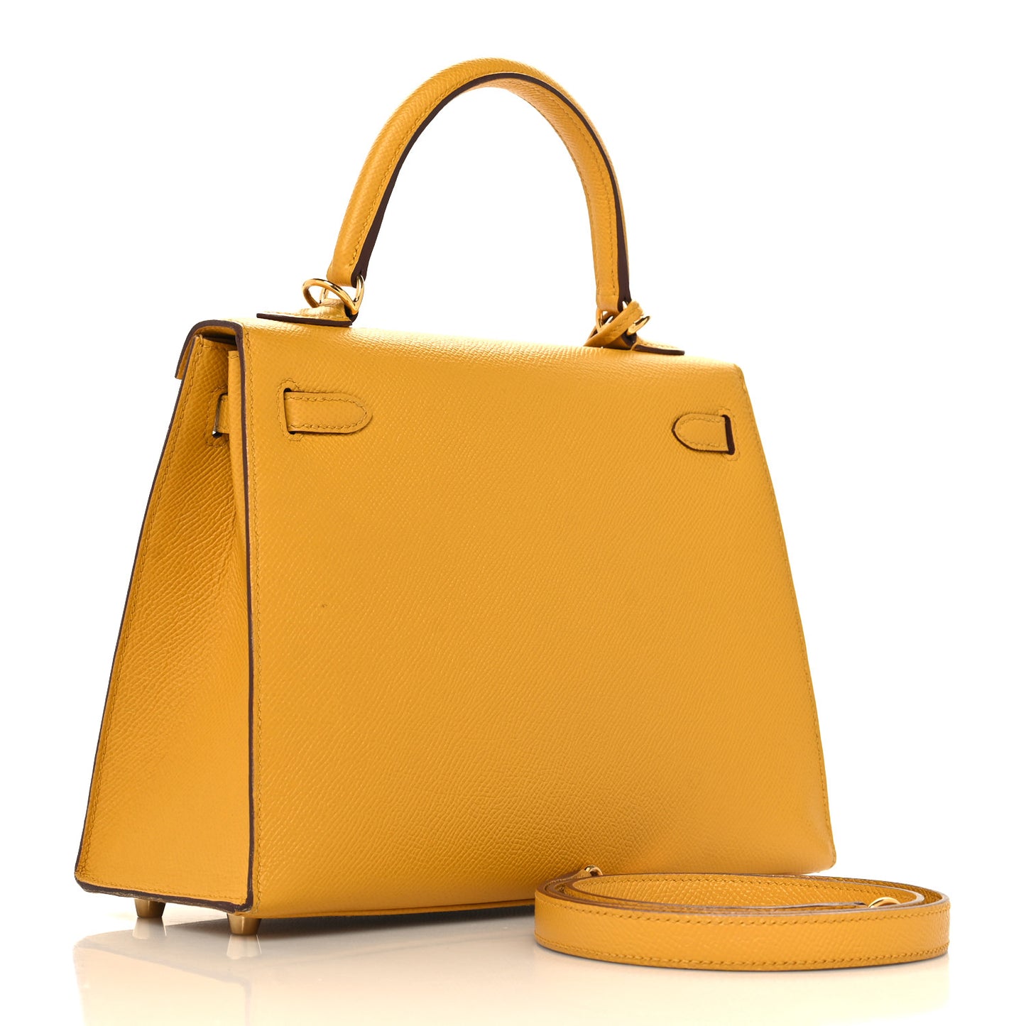 Epsom Kelly Sellier 25 Jaune Ambre