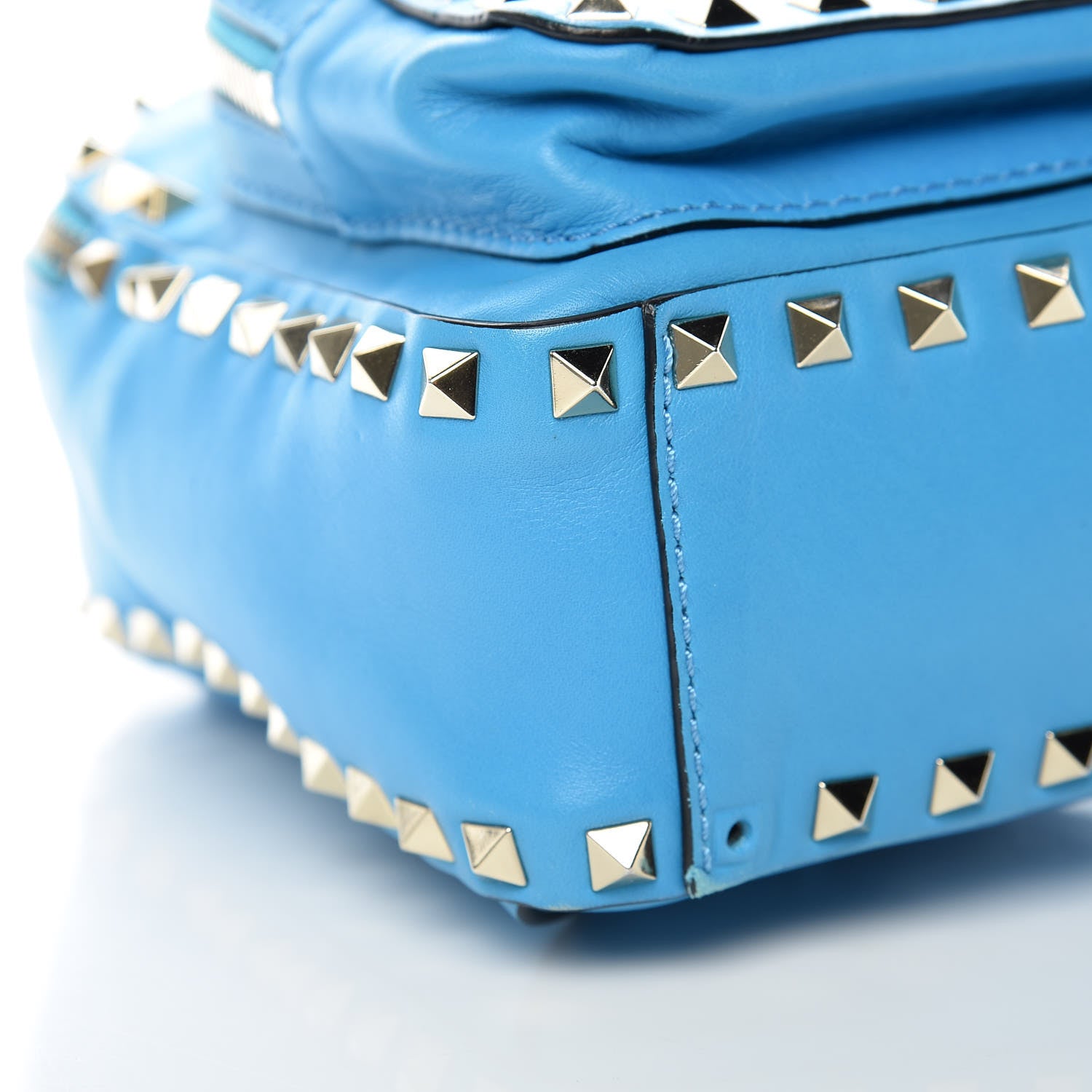 Valentino Garavani Calfskin Mini Rockstud Backpack Parrot 7 of 9