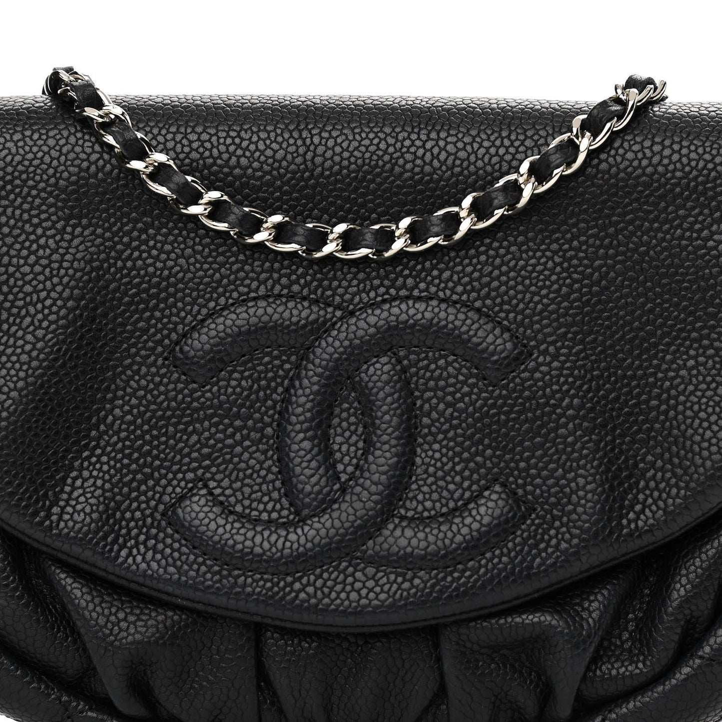 Caviar Half Moon Wallet On Chain WOC Black