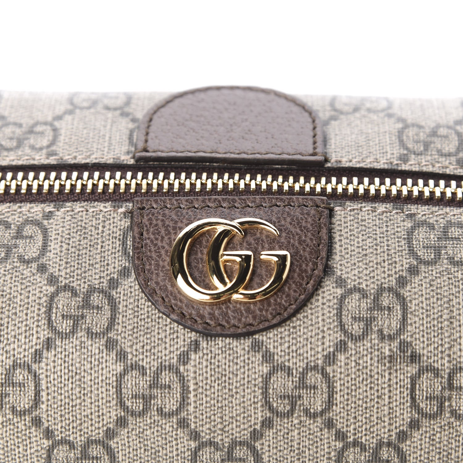 Gucci Soft GG Supreme Monogram Calfskin Medium Ophidia Cosmetic Case Beige Ebony New Acero 9 of 9
