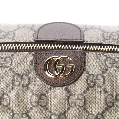 Gucci Soft GG Supreme Monogram Calfskin Medium Ophidia Cosmetic Case Beige Ebony New Acero 9 of 9