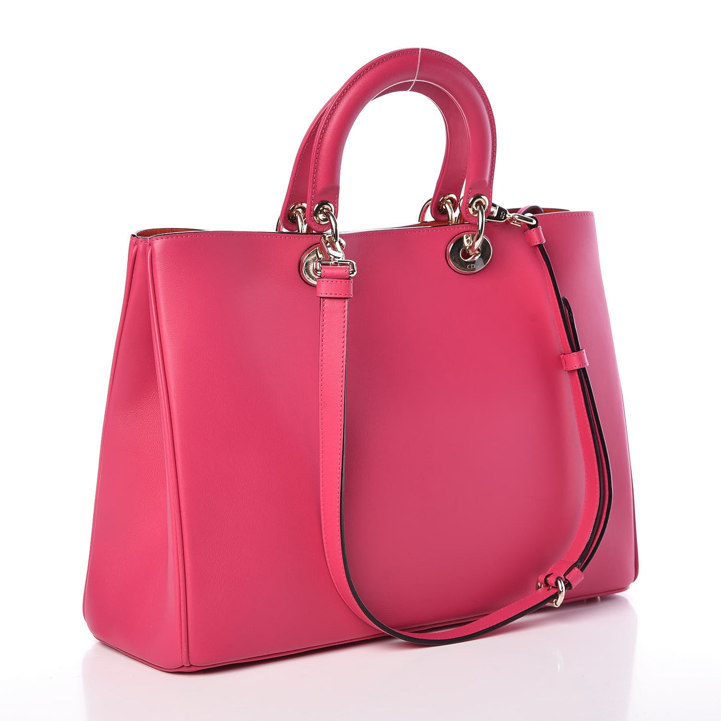 Smooth Calfskin Large Diorissimo Tote Fuchsia