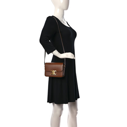 Celine Shiny Calfskin Teen Triomphe Tan 2 of 9