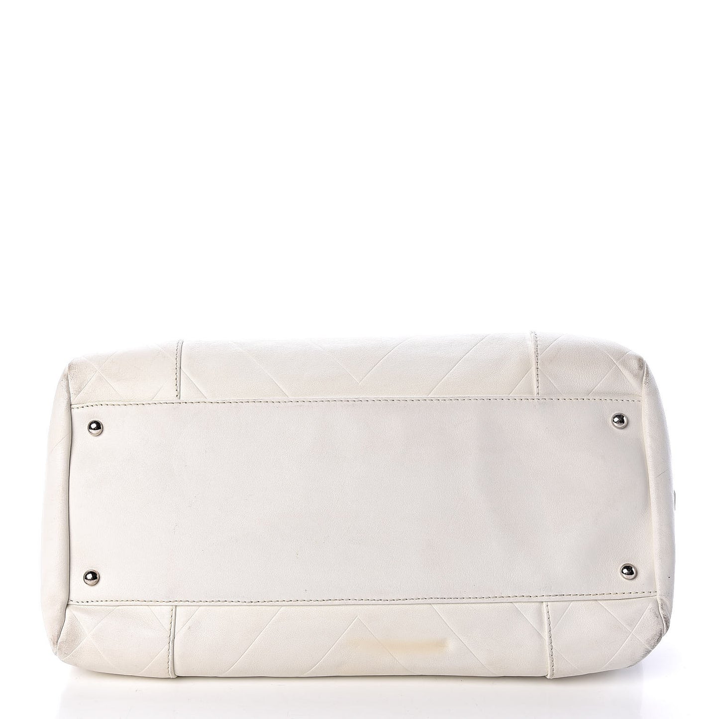 Calfskin Bowling Bag White