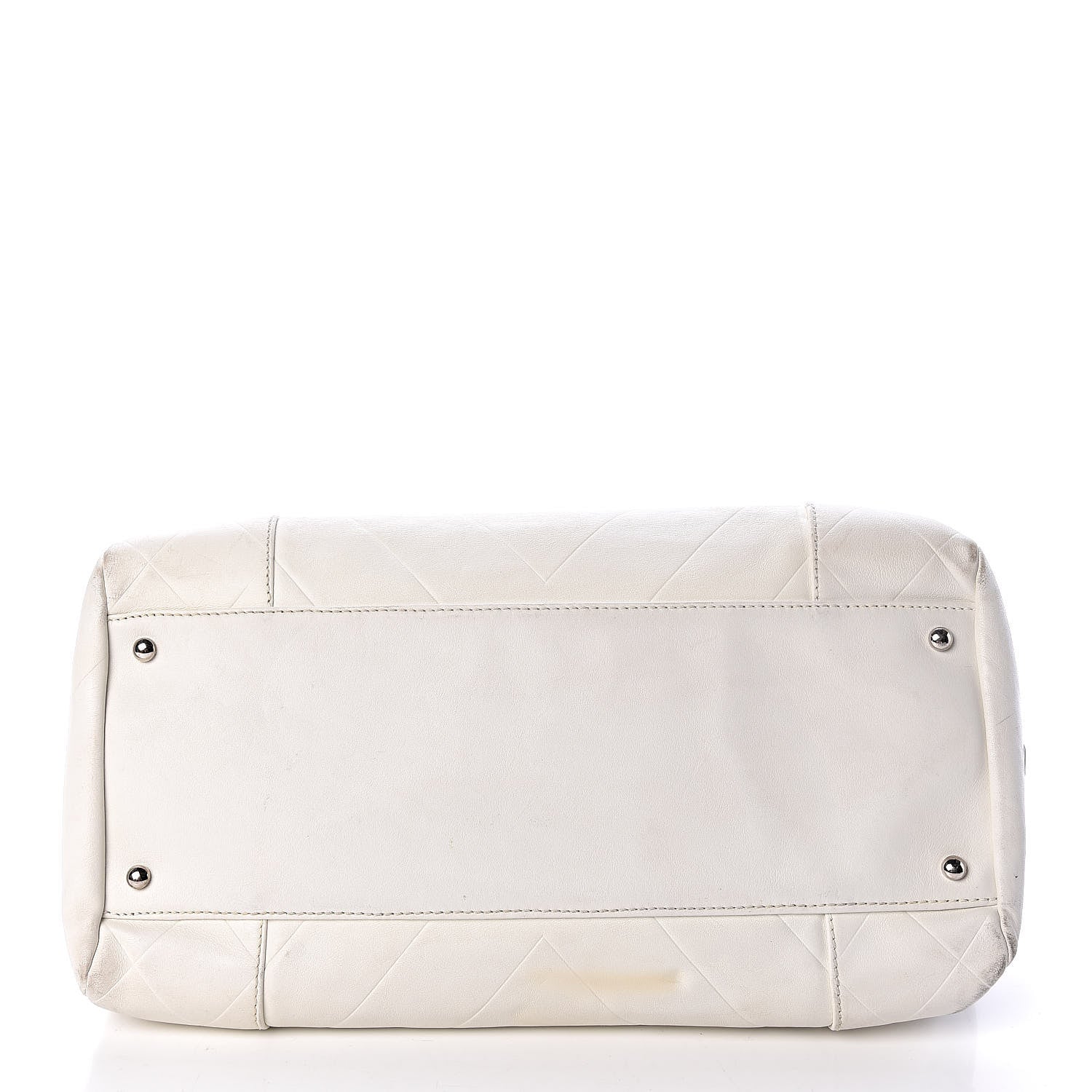 Chanel Calfskin Bowling Bag White 19 of 21