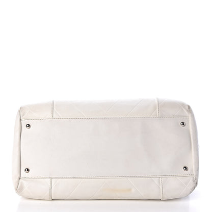 Chanel Calfskin Bowling Bag White 19 of 21