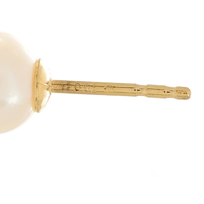 Mikimoto 18K Yellow Gold Akoya Pearl 6.5-7mm Stud Earrings 4 of 4