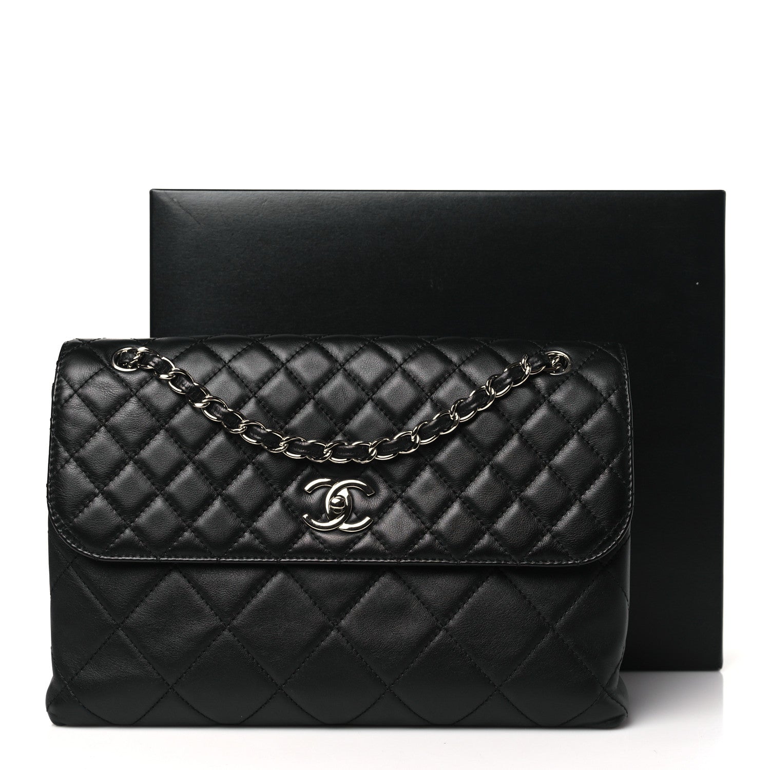 Chanel Calfskin Quilted In The Business Flap Bag Black 11 of 11
