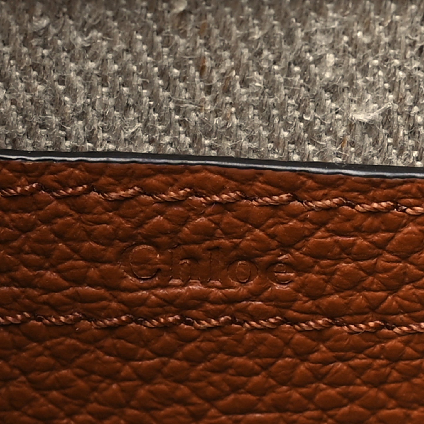 Grained Calfskin Small Marcie Saddle Bag Tan