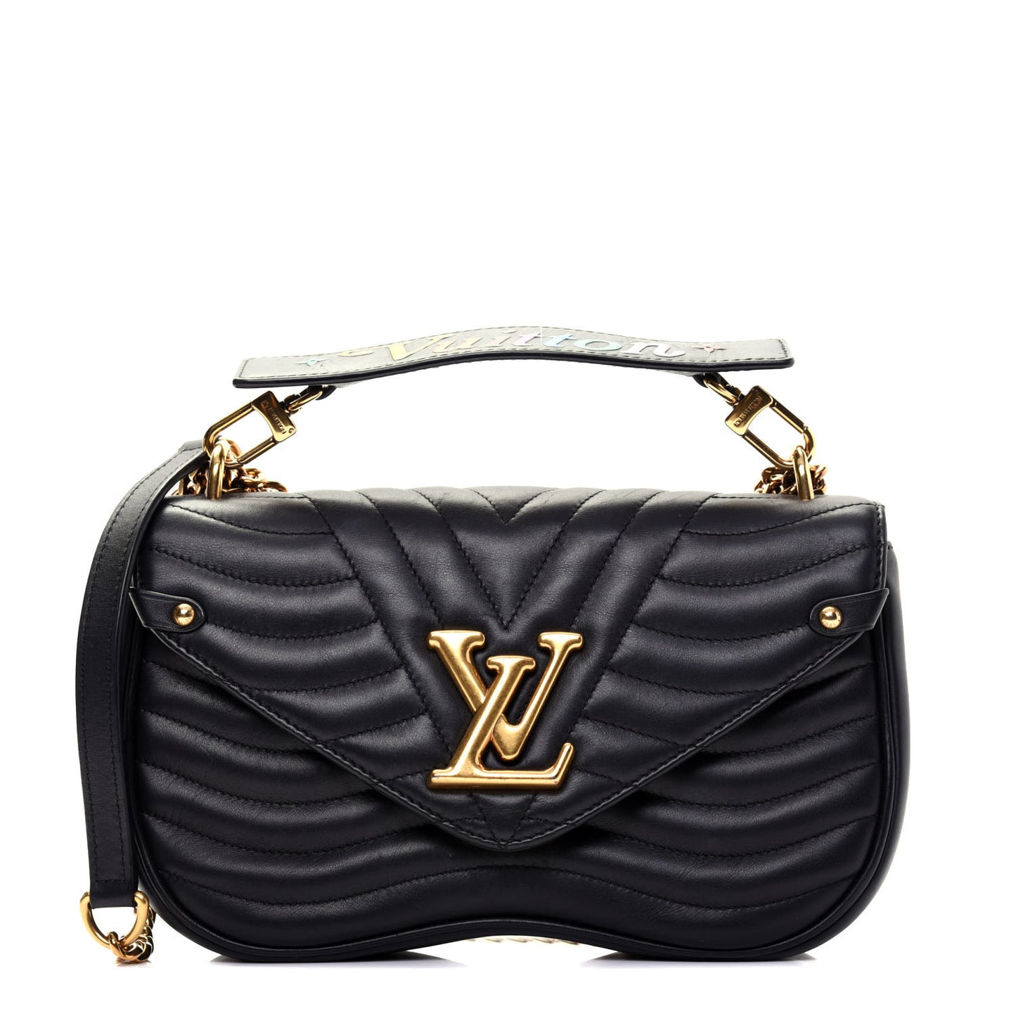 Calfskin New Wave Chain MM Black