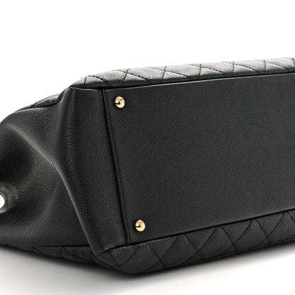 Chanel Caviar Quilted XL Grand Shopping Tote GST Black 10 of 11