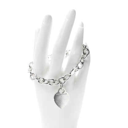 Tiffany Sterling Silver Heart Tag Charm Bracelet 2 of 4