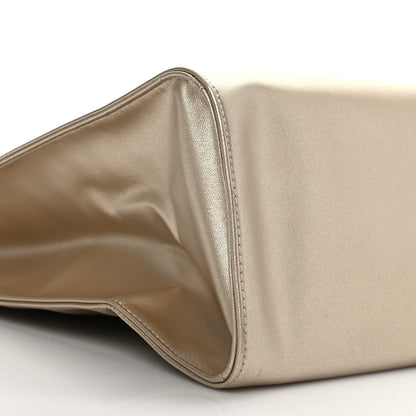 Telfar Metallic Vegan Leather Medium Shopping Bag Gold 6 of 7