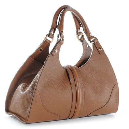 Gucci Leather Medium Bardot Brown 3 of 7