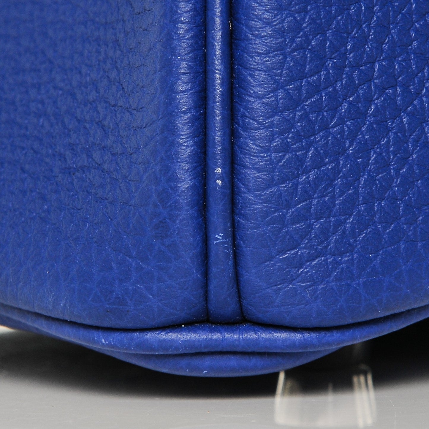 Togo Horseshoe Birkin 30 Bleu Electrique Rose Lipstick