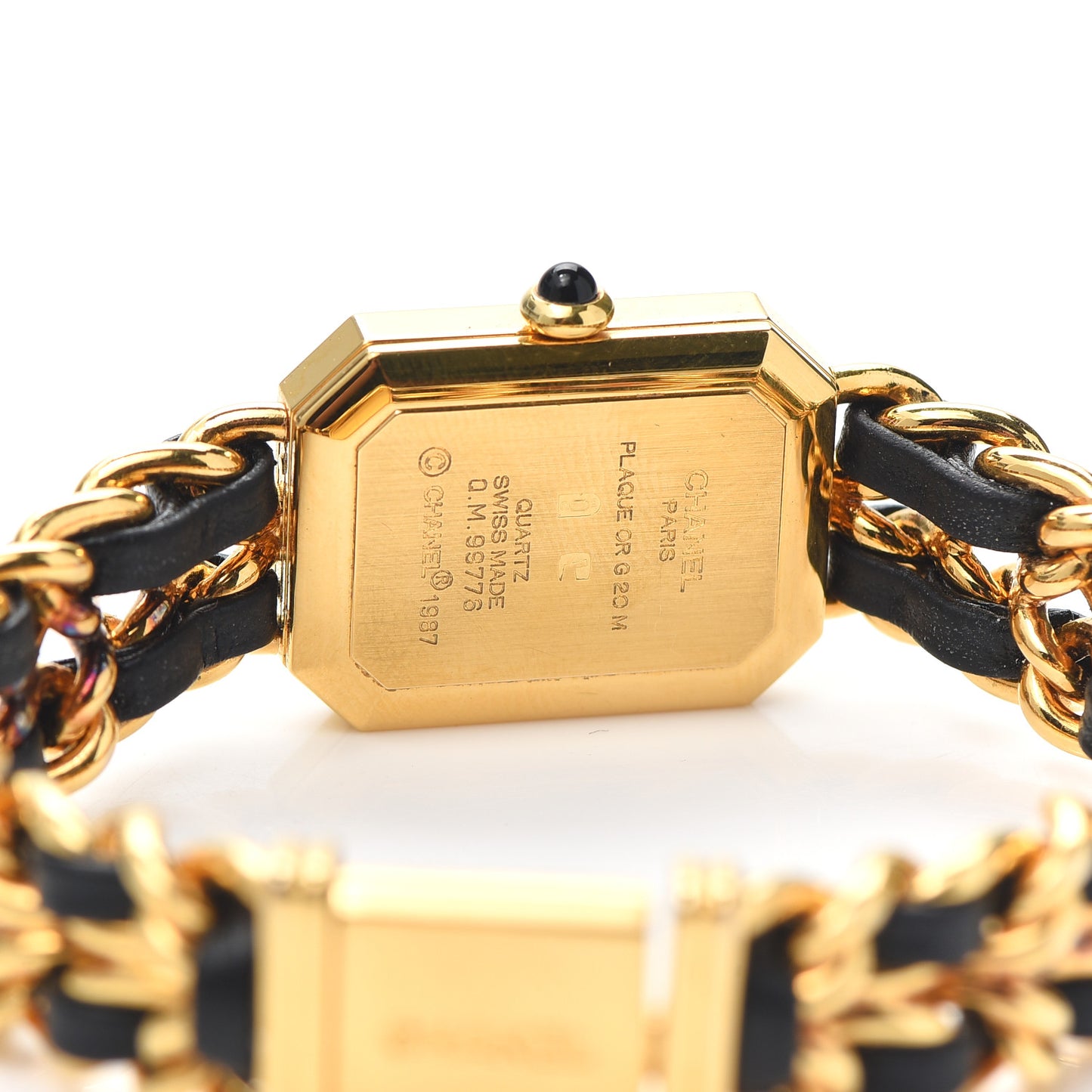 Stainless Steel Lambskin 20mm Chain Premiere Quartz Watch Gold L
