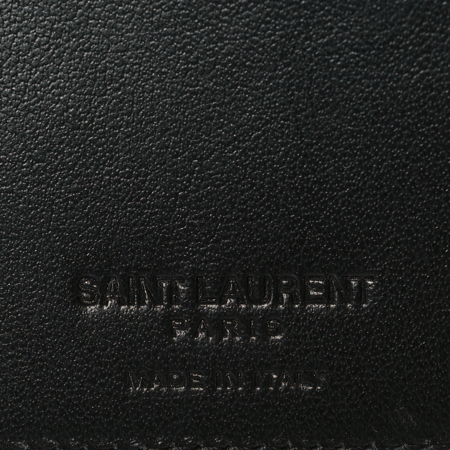 Saint Laurent Calfskin Leopard Printed Monogram Bi-Fold Zipped Wallet Black 6 of 6