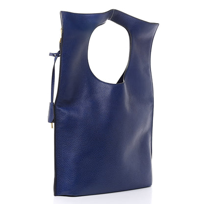 Tom Ford Calfskin Large Alix Padlock Zip Shoulder Bag Cobalt 4 of 11