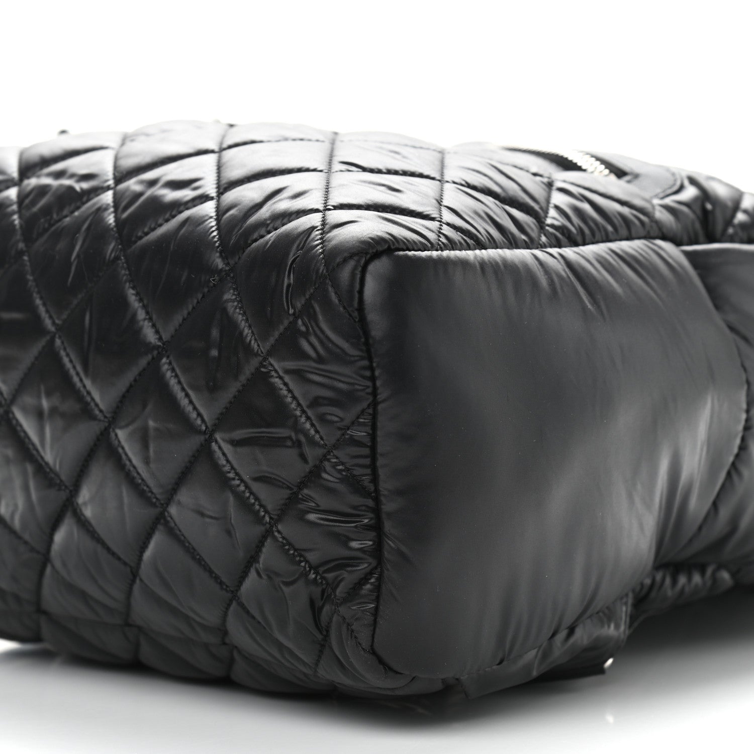 Chanel Nylon Quilted Coco Cocoon Backpack Black 9 of 9