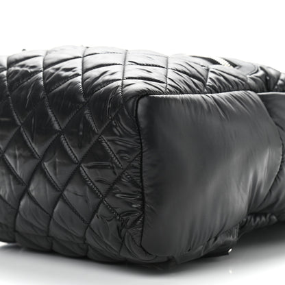 Chanel Nylon Quilted Coco Cocoon Backpack Black 9 of 9