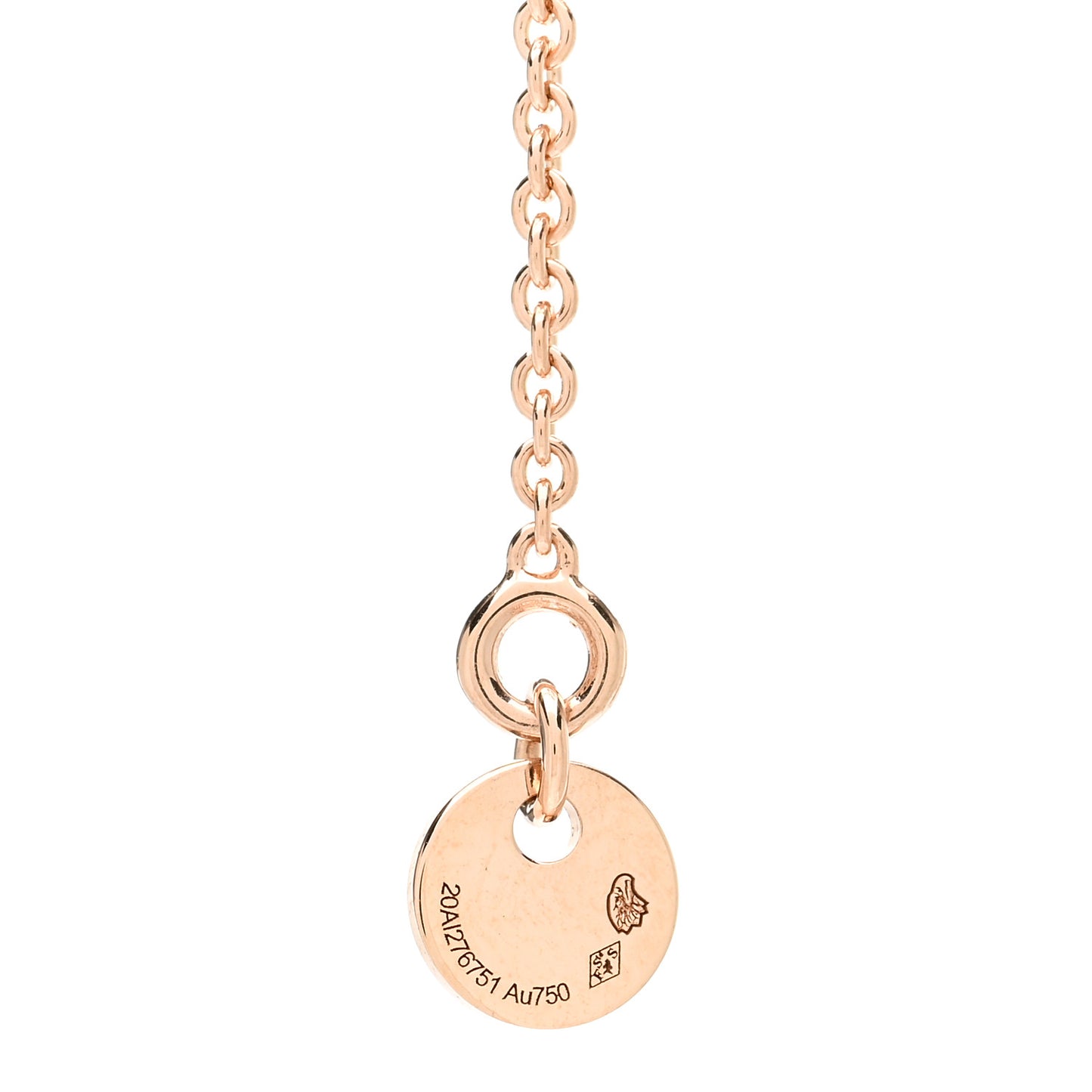 18K Rose Gold Black Jade Constance Amulettes Pendant Necklace