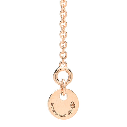 Hermes 18K Rose Gold Black Jade Constance Amulettes Pendant Necklace 3 of 4