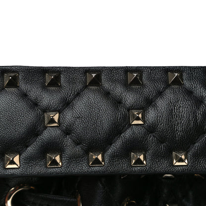 Valentino Garavani Nappa Mini Rockstud Spike Bucket Bag Black 14 of 15