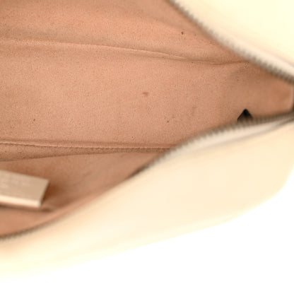 Gucci Calfskin Matelasse Small GG Marmont Chain Shoulder Bag White 13 of 18