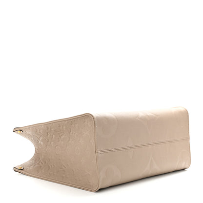 Louis Vuitton Empreinte Monogram Giant Onthego MM Tourterelle 4 of 9