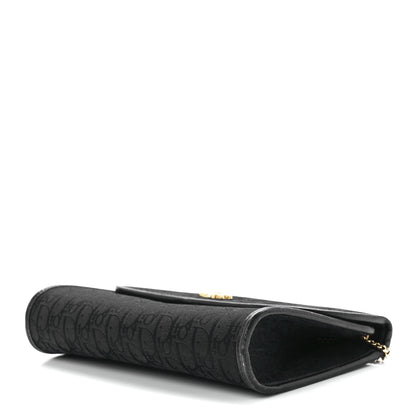 Christian Dior Monogram Chain Flap Black 7 of 9