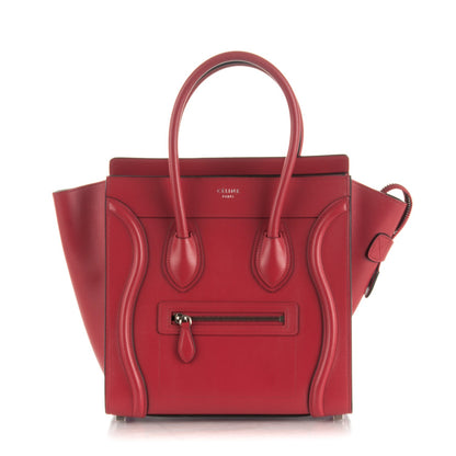Celine Palmelato Micro Luggage Red 1 of 8