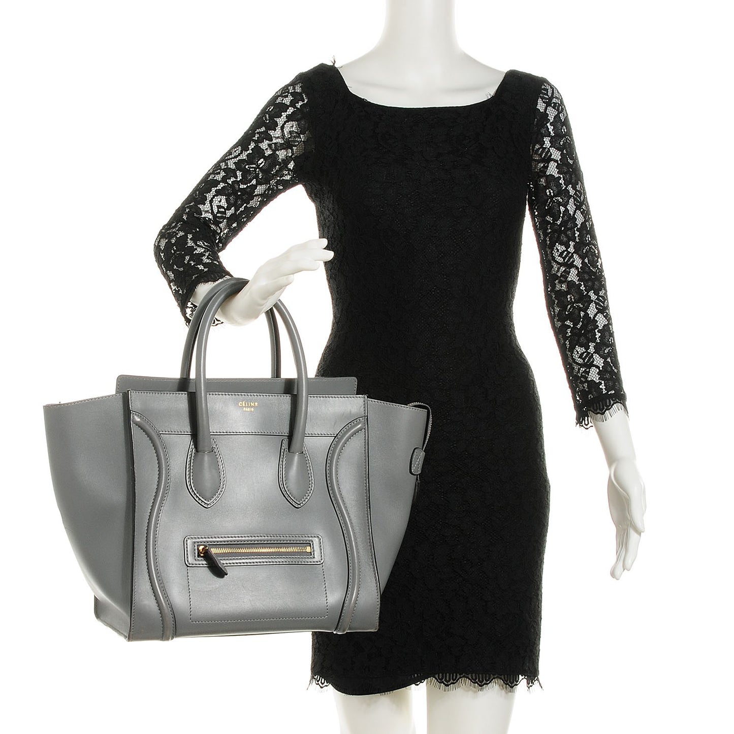 Palmelato Calfskin Mini Luggage Grey