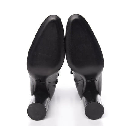 Balenciaga Shiny Sheepskin 20mm Oval Booties 37 Black 7 of 13