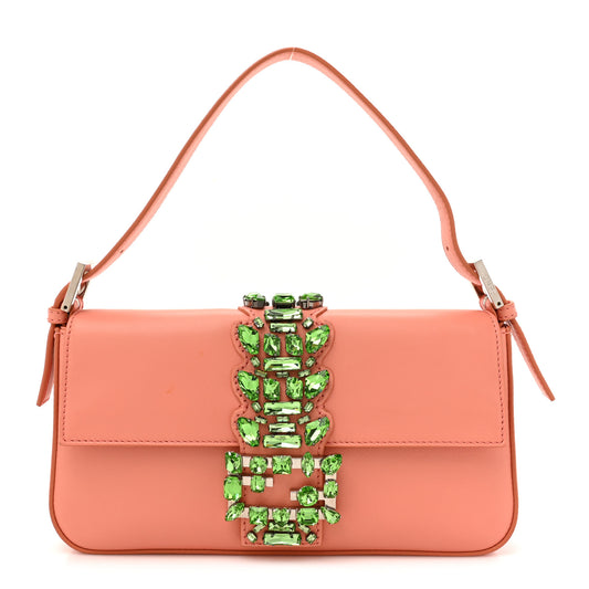 Vitello Flamingo Crystal Baguette Rosa Pesca