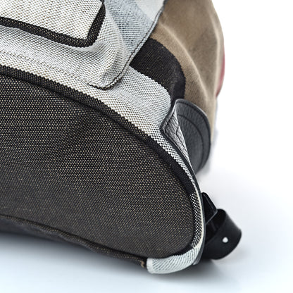 Burberry Canvas Mega Check Korbin Backpack Camel 13 of 13
