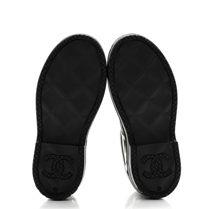 Chanel Rubber CC Print Boots 39 Black 5 of 10