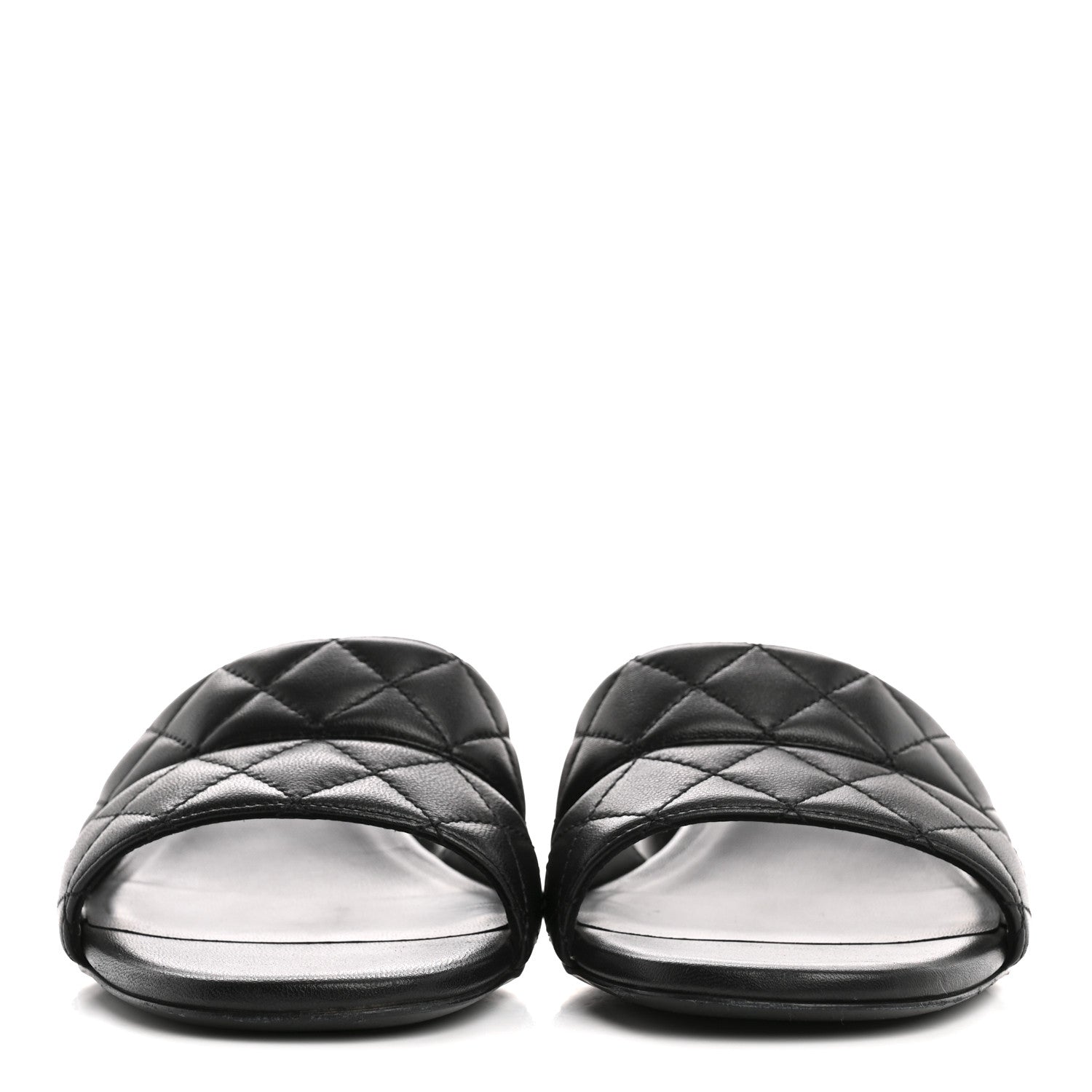 Chanel Lambskin Quilted Mules 40 Black 3 of 10